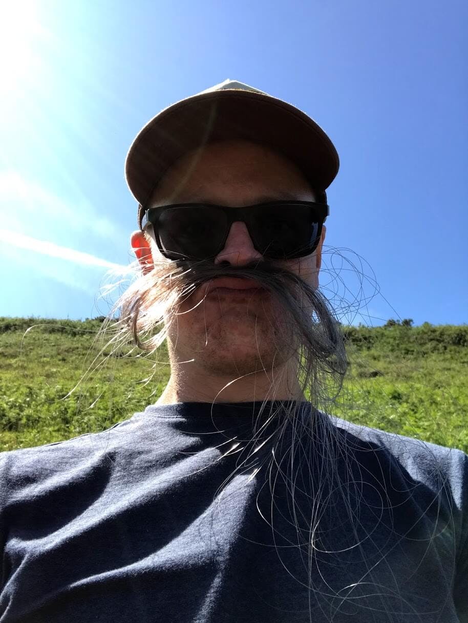 Matt Moore Freelance Web Developer with a fishing line moustache